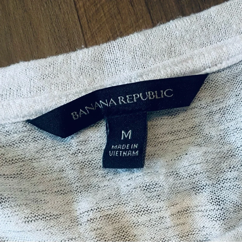 Women’s Banana Republic Lightweight White Cotton Pullover Top Tunic Size Medium - Picture 3 of 5